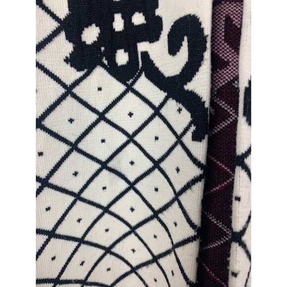 Chicos Multicolor Knit Long Cardigan Jacket Size 3 - Nylon/Rayon Blend Intricate - Picture 6 of 6